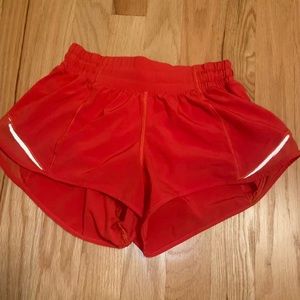 Hottie hot lululemon shorts in red